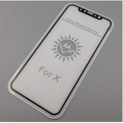Защитное стекло с рамкой iPhone X Black 0.3mm (тех. упаковка)