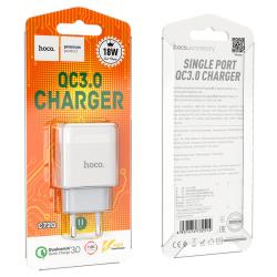 Сетевое ЗУ HOCO C72Q Glorious (5V/3A/1 USB) Qualcomm 3.0 White