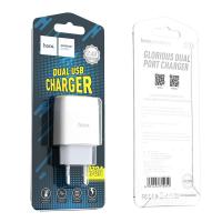 Сетевое ЗУ HOCO C73A Glorious (5V/2.4A/2 USB) White