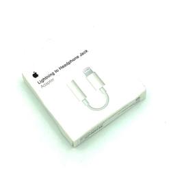 Переходник / Адаптер наушников Lightning (iPhone 7) to AUX Original White 