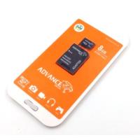 Карта памяти  8Gb ADVANCE MEDIA Micro SD + adapter