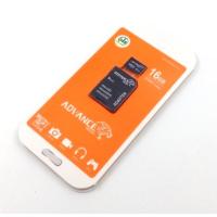 Карта памяти 16Gb ADVANCE MEDIA Micro SD + adapter