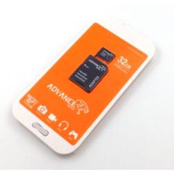 Карта памяти 32Gb ADVANCE MEDIA Micro SD + adapter