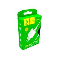 Сетевое ЗУ DENMEN DC05T + Type C (5V/2.4A/2USB) White