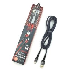 Дата кабель EMY MY-452-2 Type C Black 2 m
