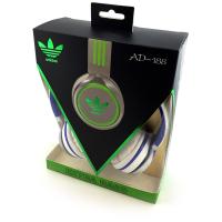 Наушники ADIDAS AD-188 (с оголовьем) White+Blue