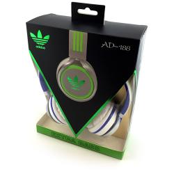 Наушники ADIDAS AD-188 (с оголовьем) White+Blue