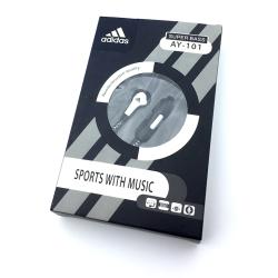 Наушники ADIDAS AY-101 + mic Black