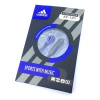 Наушники ADIDAS AY-101 + mic Blue