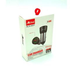 Автомобильное ЗУ Allison ALS-A501 Black (5V/2.4A/2USB) + вольтметр