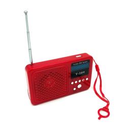 Колонка MP3 T-209 с фонариком Red