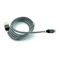 Дата кабель LDNIO LS-491 Lightning Magnetic Grey