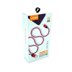 Дата кабель LDNIO LS-491 Lightning Magnetic Grey