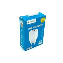 Сетевое ЗУ CELEBRAT C-N1-EU (5V/2.1A/2USB) White