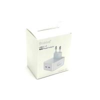 Сетевое ЗУ CELEBRAT i14 mini-EU USB-C+C 40W White