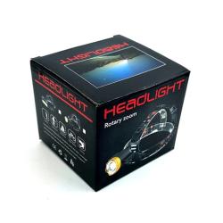 Налобный светодиодный фонарь Headlight Rotary Zoom на аккумуляторе 