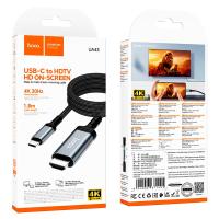 Переходник \ Кабель HOCO UA43 Type-C to HDTV 1.8m 4K 30Hz Black