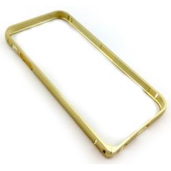 Чехол Бампер Metall Corner Lock iPhone 5/5S Gold
