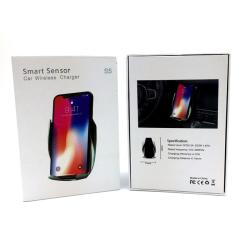 Автомобильный держатель с беспроводной зарядкой Smart Sensor S5 Black