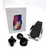 Автомобильный держатель с беспроводной зарядкой Smart Sensor S5 Black