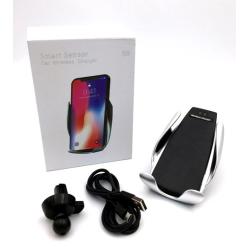 Автомобильный держатель с беспроводной зарядкой Smart Sensor S5 Black