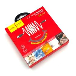 Дата кабель HOCO X21 Plus Silicone Food Grade Mirco USB 1m 2.4A Red