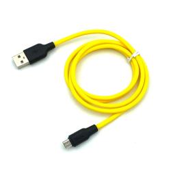 Дата кабель HOCO X21 Plus Silicone Food Grade Mirco USB 1m 2.4A Yellow