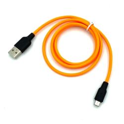 Дата кабель HOCO X21 Plus Silicone Food Grade Mirco USB 1m 2.4A Orange