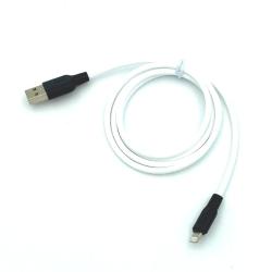Дата кабель HOCO X21 Plus Silicone Food Grade Lightning 1m 2.4A White