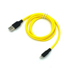 Дата кабель HOCO X21 Plus Silicone Food Grade Lightning 1m 2.4A Yellow