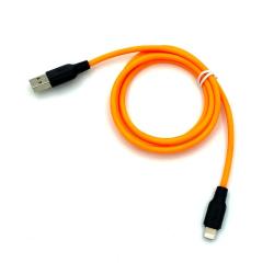 Дата кабель HOCO X21 Plus Silicone Food Grade Lightning 1m 2.4A Orange
