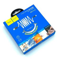 Дата кабель HOCO X21 Plus Silicone Food Grade Type C 1m 2.4A White