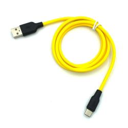 Дата кабель HOCO X21 Plus Silicone Food Grade Type C 1m 2.4A Yellow