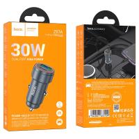 Автомобильное зарядное устройство Hoco Z57A (Type-C+USB, PD/QC, 30W/3A)