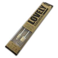 Дата кабель Remax RC-010m Lovely micro USB Gold