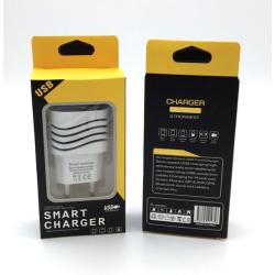 Сетевое ЗУ D13 Wave (5V/2.1A/2USB) White 