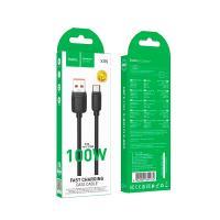 Дата кабель HOCO X115 Type C 100W 5A 1m Black