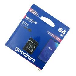 Карта памяти 64Gb Goodram Class 10 Micro SD + adapter