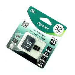 Карта памяти 32Gb Apacer Class 10 Micro SD + adapter