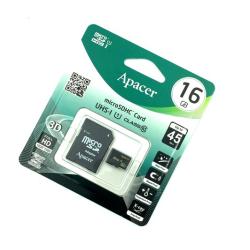 Карта памяти 16Gb Apacer Class 10 Micro SD + adapter