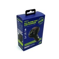 FM модулятор Remax RCC331 Bluetooth Lodi Series 2USB/1PD 64.5W Black
