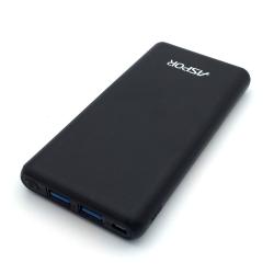 Power Bank ASPOR A326 (10000mAh/2.4A/2USB) Black