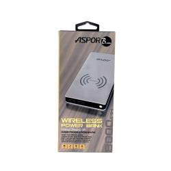 Power Bank ASPOR A341W Wirlss Charging (8000mAh/2.4A/2USB) White