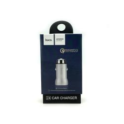Автомобильное ЗУ HOCO Z4 (5V/2..1A/1USB QC2.0) Silver