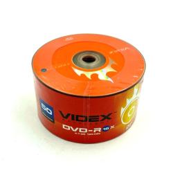 Диск DVD-R VIDEX 4,7 Gb 16x упаковка 50 шт