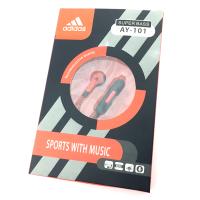 Наушники ADIDAS AY-101 + mic Red