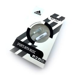 Наушники ADIDAS AY-101 + mic White