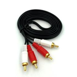 Кабель аудио 2RCA-2RCA (2 тюльпана - 2 тюльпана) 1.5 м