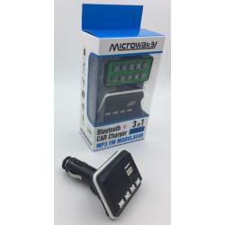 FM модулятор ALS-860 Bluetooth + Charger (1USB/5V/1.2A) Black/White