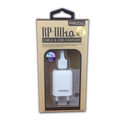 Сетевое ЗУ REMAX Proda RP-U11+ кабель iPhone 5 (5V/1A/1USB)